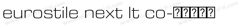 eurostile next lt co字体转换